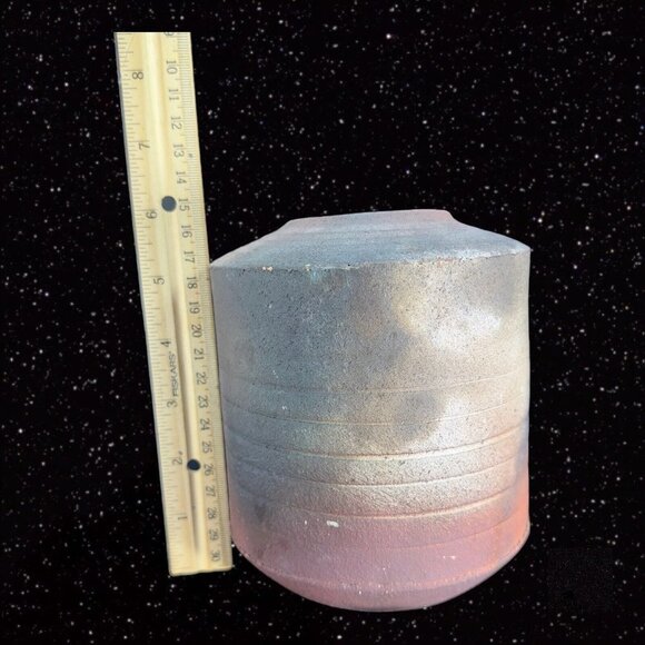 Art Pottery Laura Ross Pottery Vase Stoneware Ceramic Signed Vase Multicolor - Picture 10 of 15